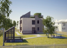 Individual energy efficient house in the cottage village of the Chelyabinsk region (Ural)